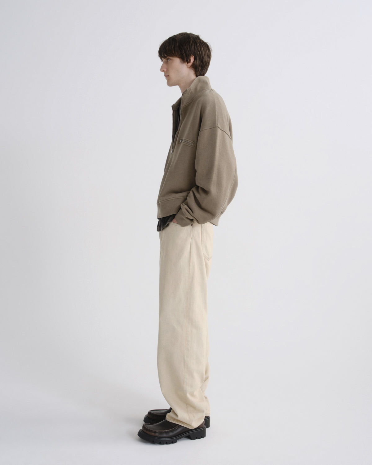 Men Pavillion Funnel Neck Sweatshirt in Trail - Agolde