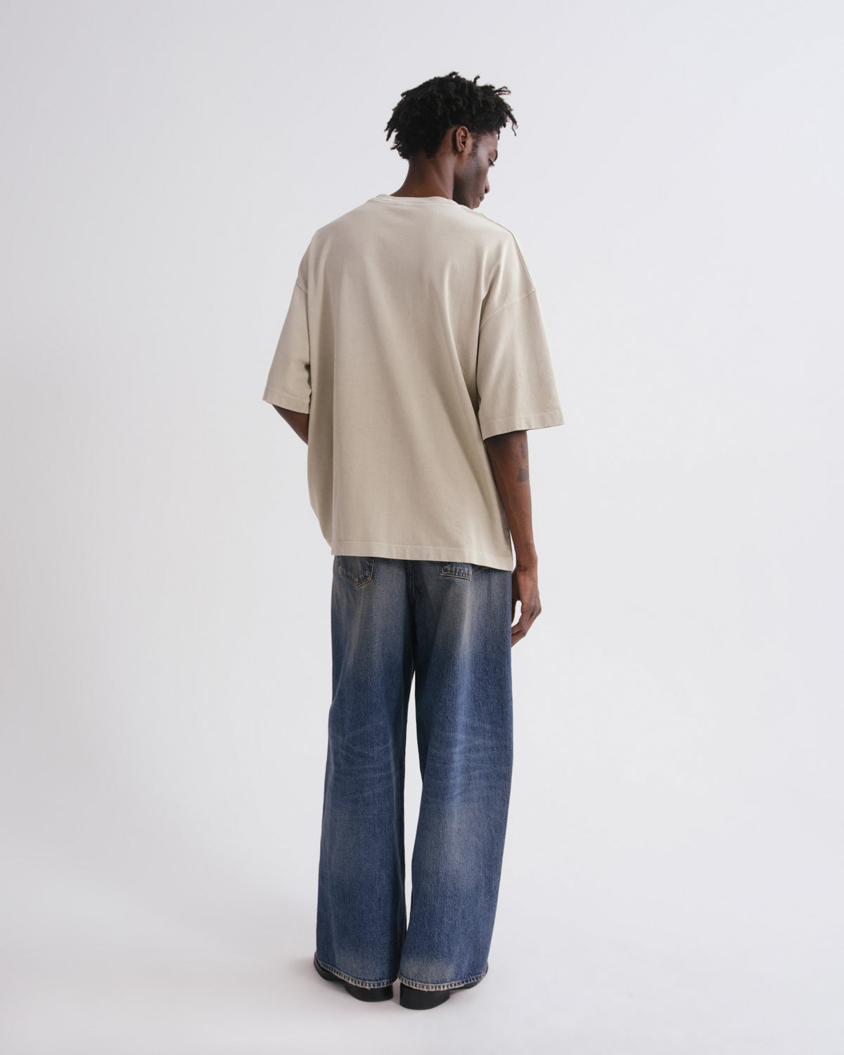 Men Bagley Jean Rounded Baggy in Left Field - Agolde