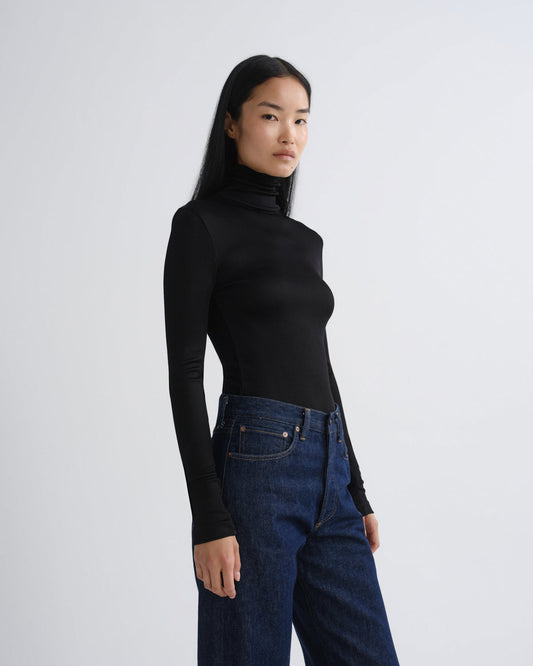 Women caryle turtleneck black - Agolde