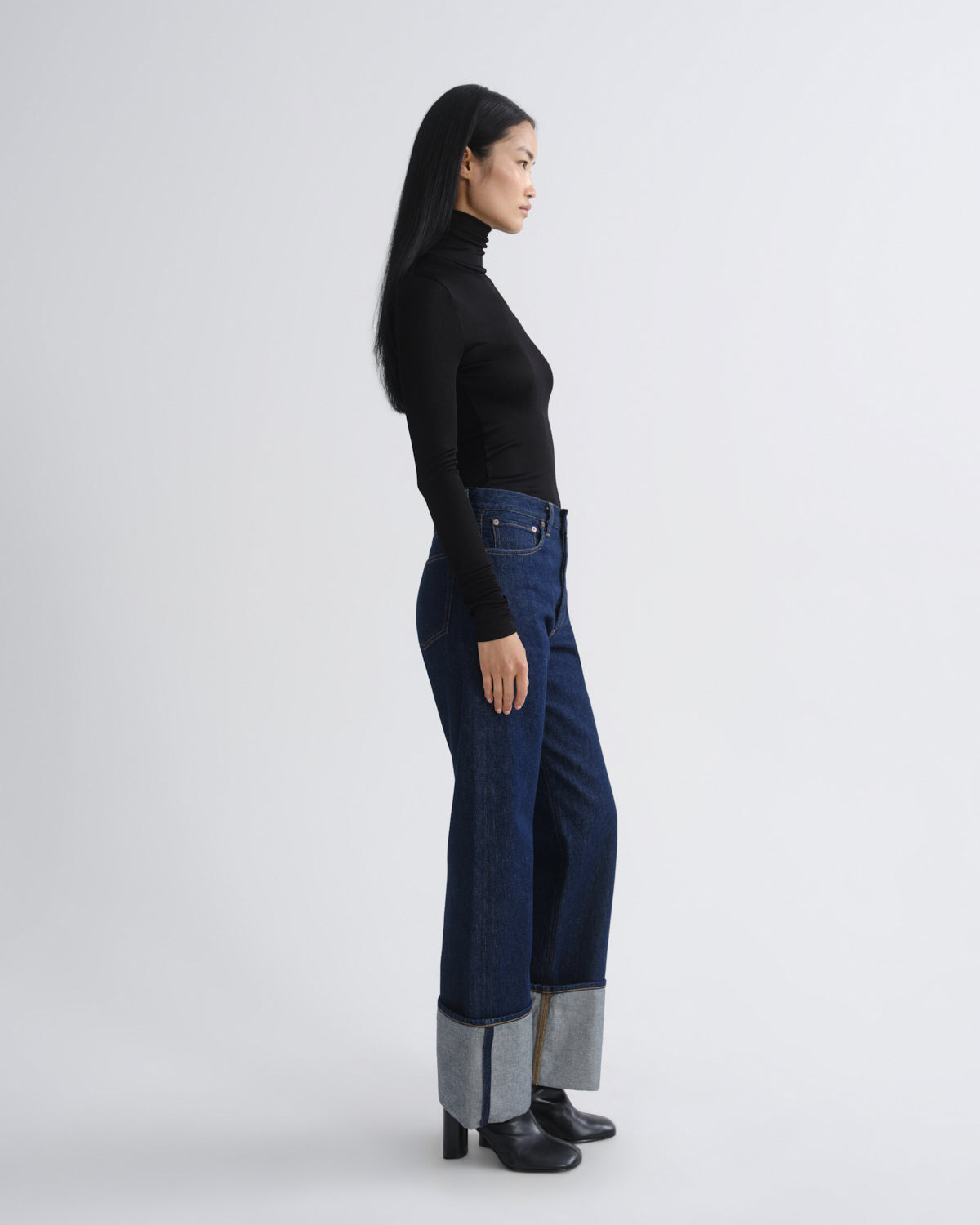 Women caryle turtleneck black - Agolde