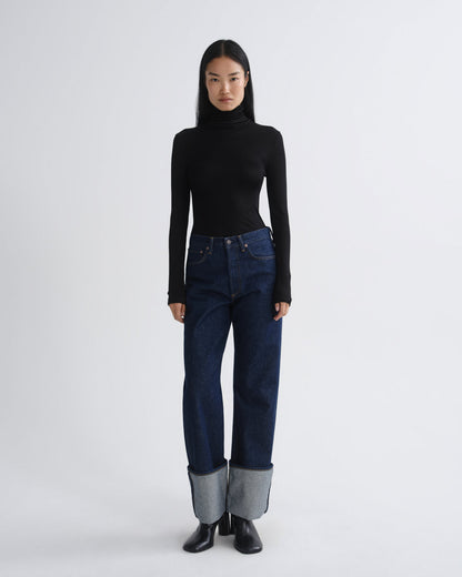 Women caryle turtleneck black - Agolde