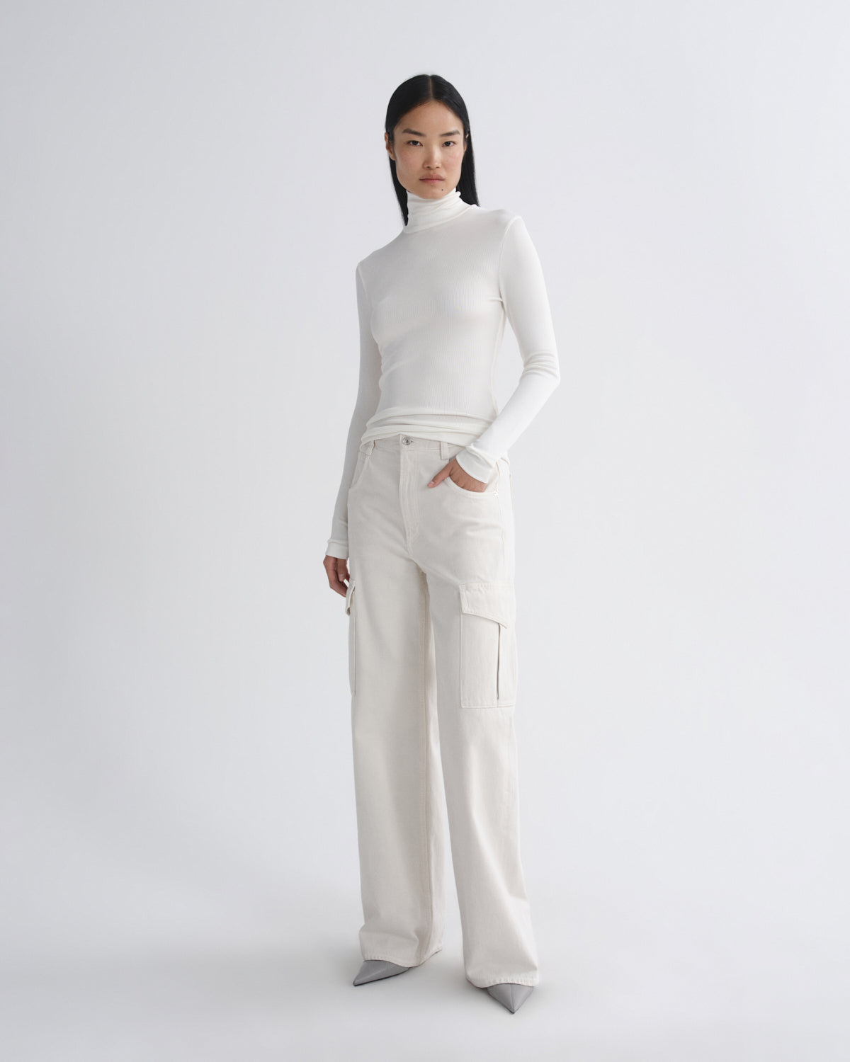 Women caryle turtleneck vapor - Agolde