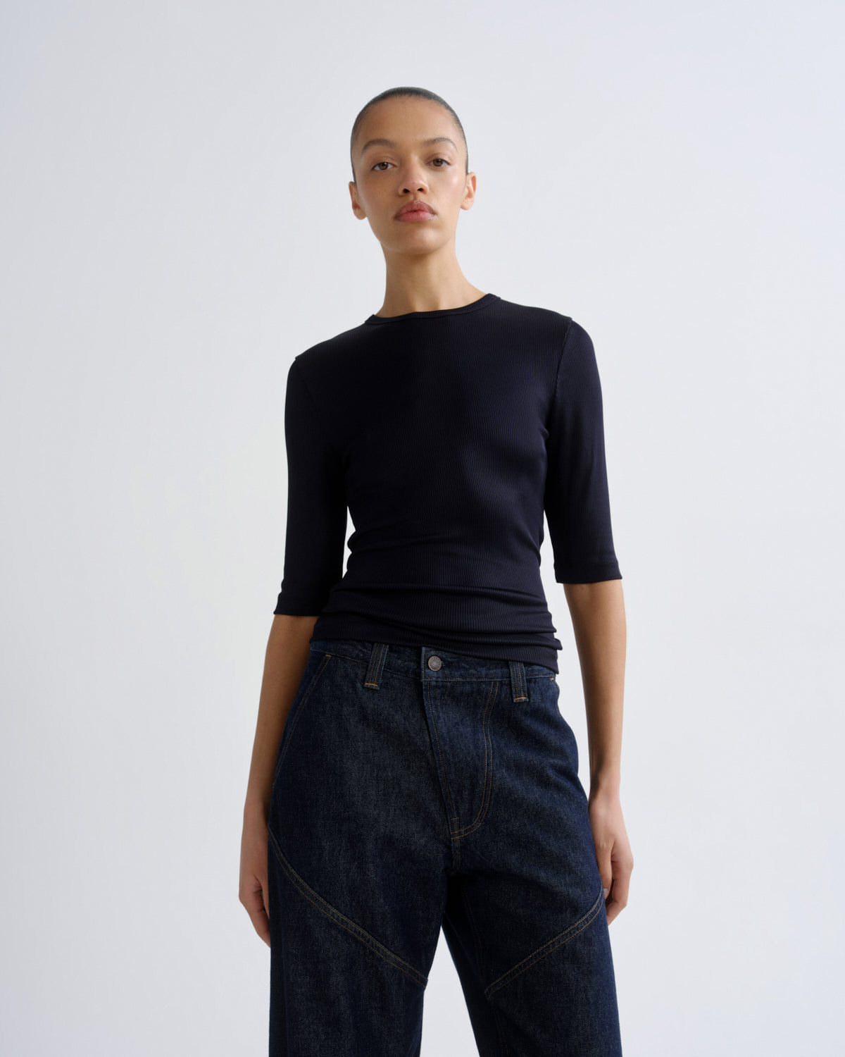 Women saige tee navy - Agolde