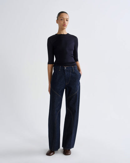 Women saige tee navy - Agolde