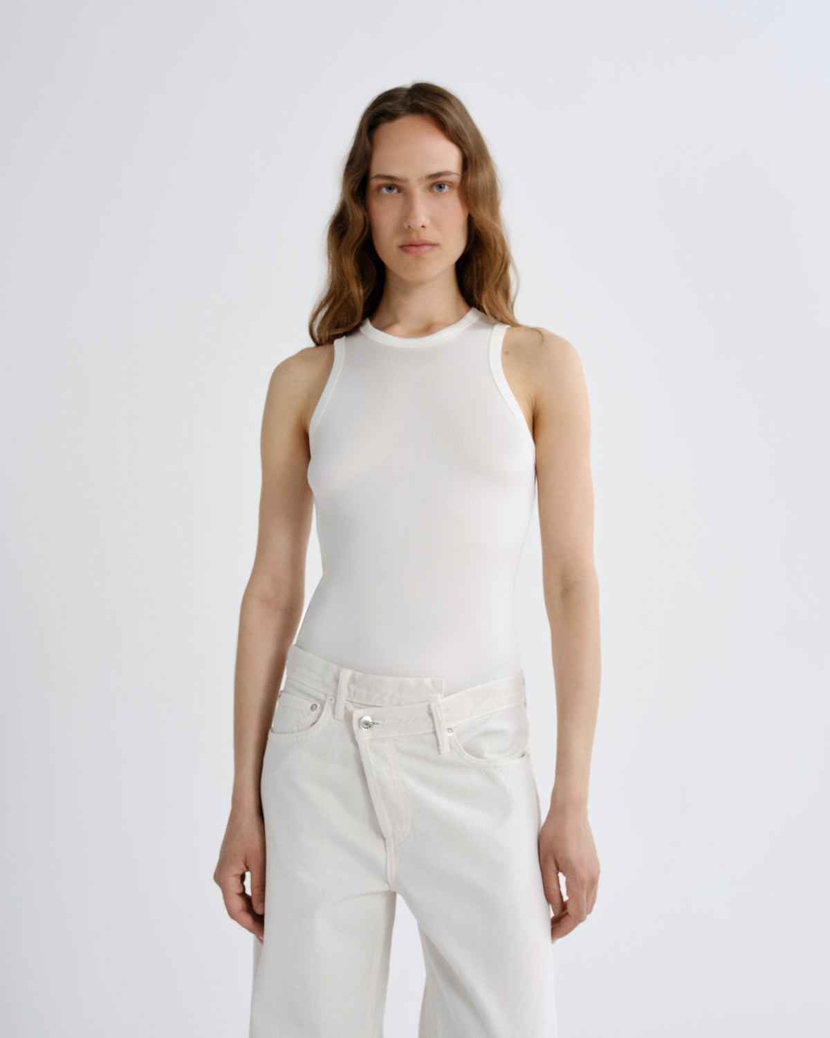 Women andre racer tank vapor - Agolde