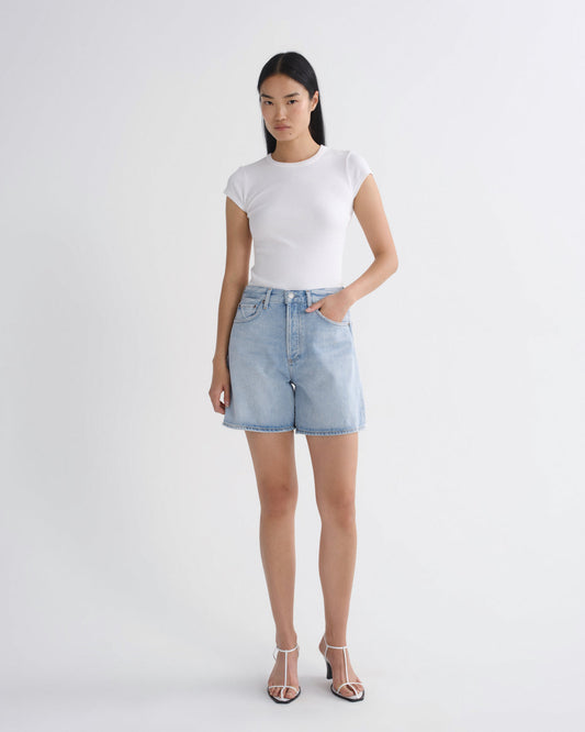 Women Dame Short High Rise Baggy in Convert - Agolde