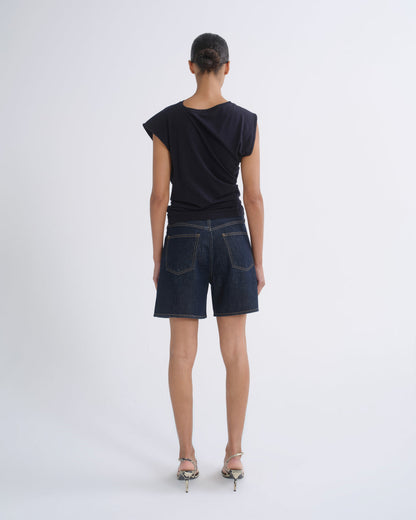 Women Dame Short High Rise Baggy in Rinse - Agolde