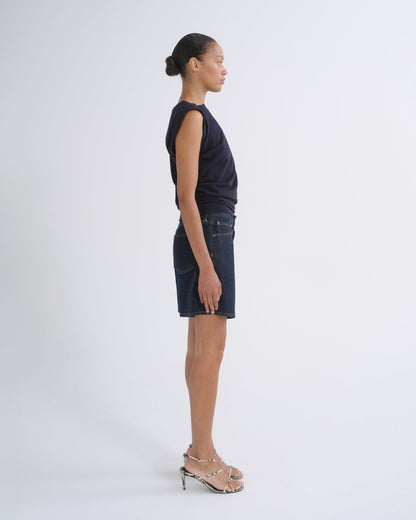 Women Dame Short High Rise Baggy in Rinse - Agolde
