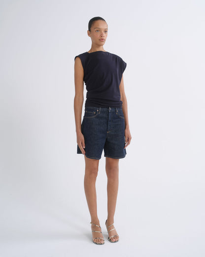Women Dame Short High Rise Baggy in Rinse - Agolde