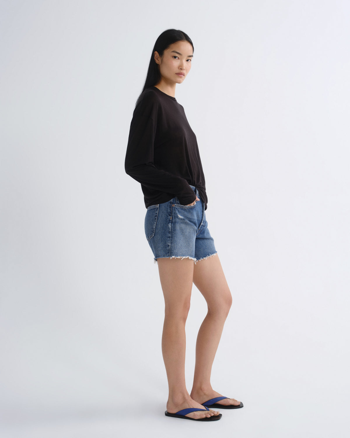 Women Parker Long Short in Upshot - Agolde
