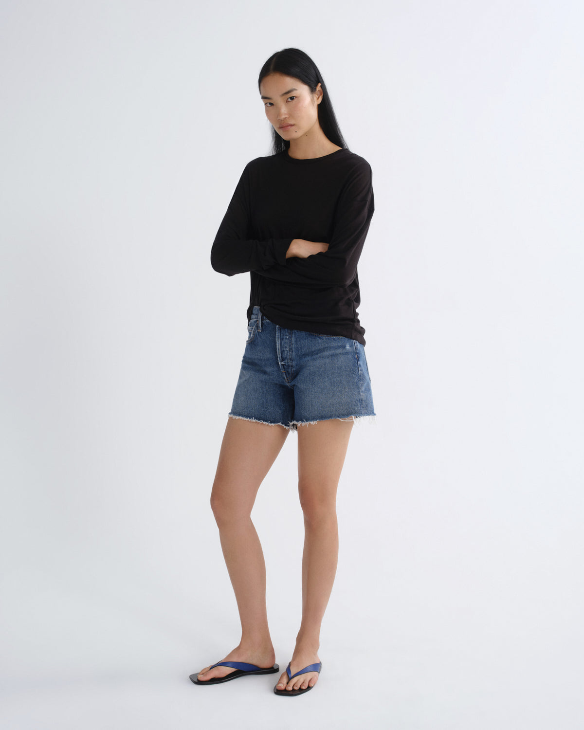Women Parker Long Short in Upshot - Agolde