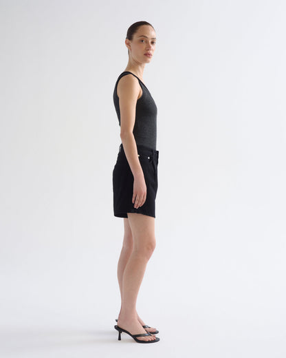 Women Rhoda Pleated A-Line Short in Holt - Agolde