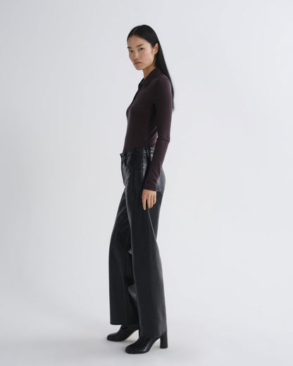 Women Amos Polo in Forge - Agolde