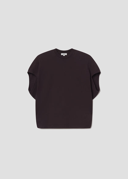 Women Souline Mock Neckk Cocoon Tshirt in Eggplant - Agolde