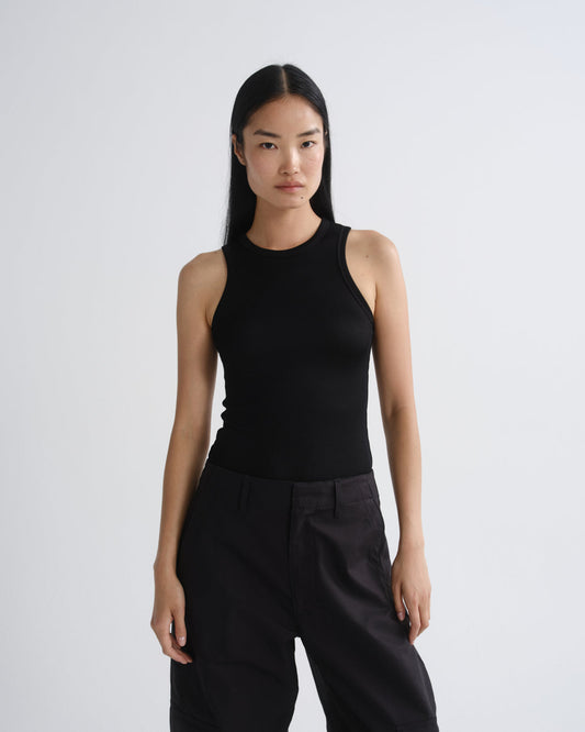 Women andre racer tank black - Agolde