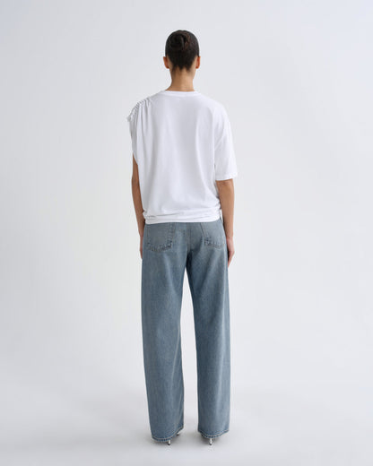 Women Roma T Shirt in White - Agolde