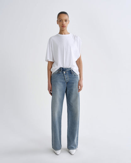 Women Roma T Shirt in White - Agolde