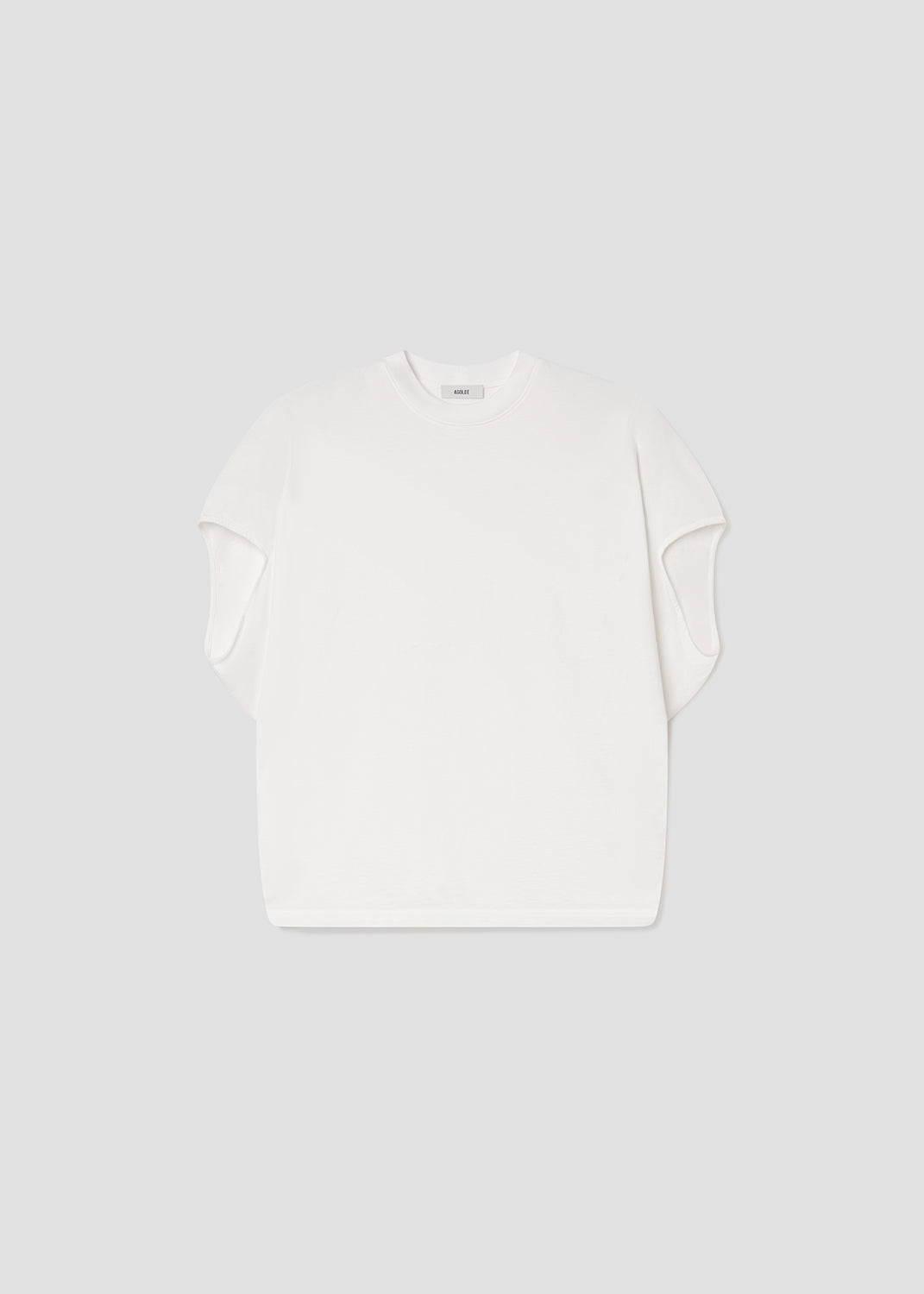 Women Souline Mock Neckk Cocoon Tshirt in White - Agolde