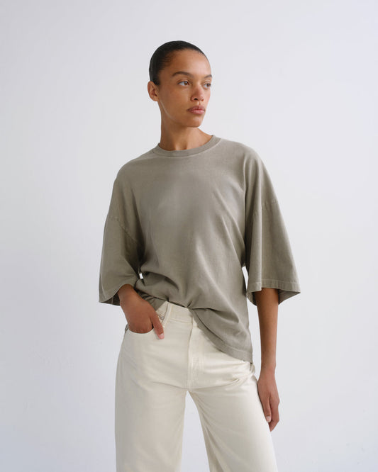 Women Ellery Tee in Drab - Agolde