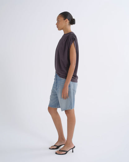 Women Roma T Shirt in Shade - Agolde