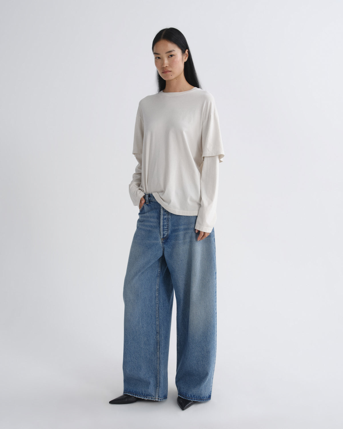 Women rounded baggy downplay - Agolde