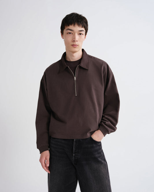 Men Darius Polo in Forge - Agolde