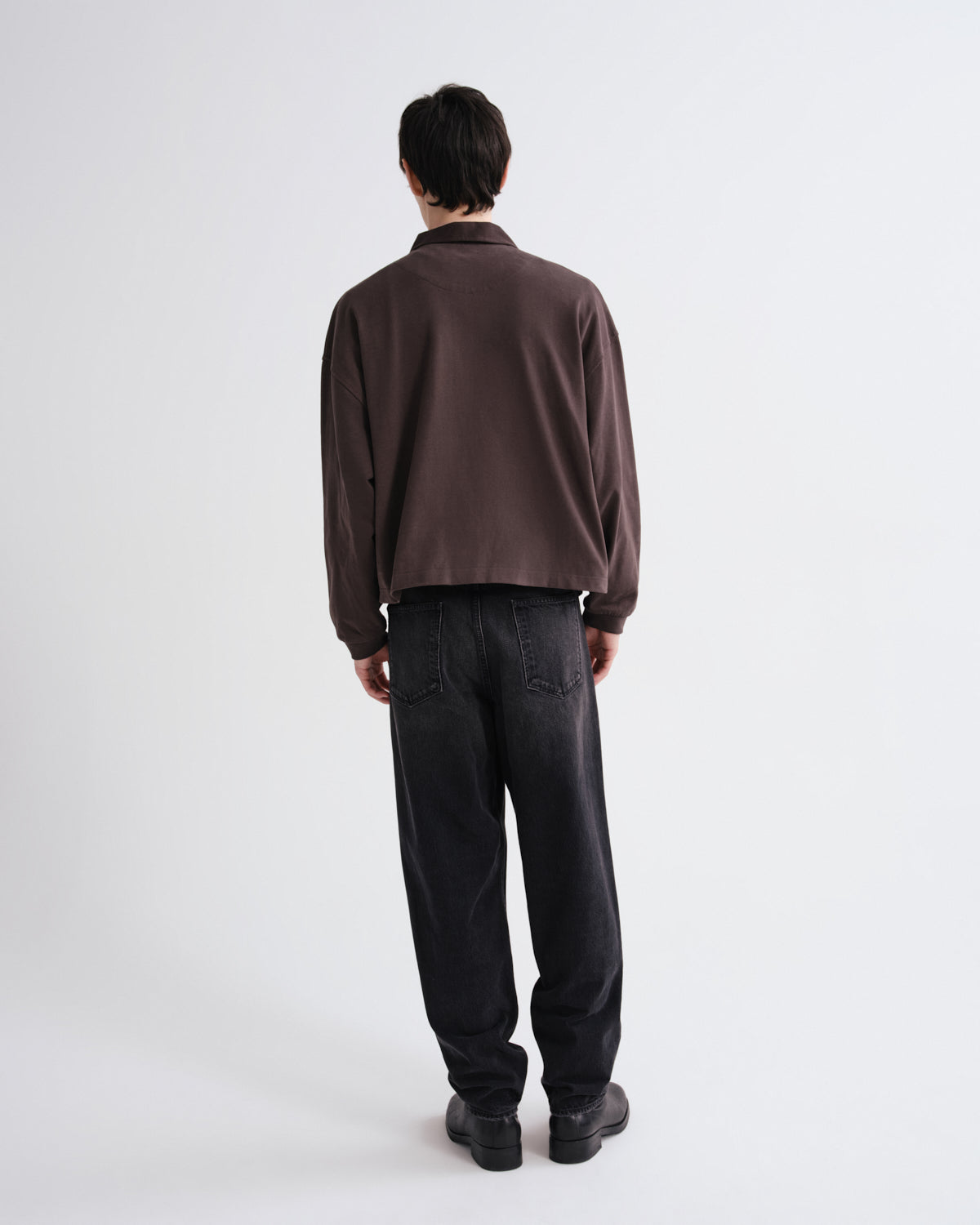 Men Darius Polo in Forge - Agolde