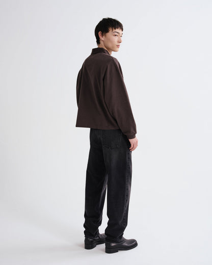 Men Darius Polo in Forge - Agolde