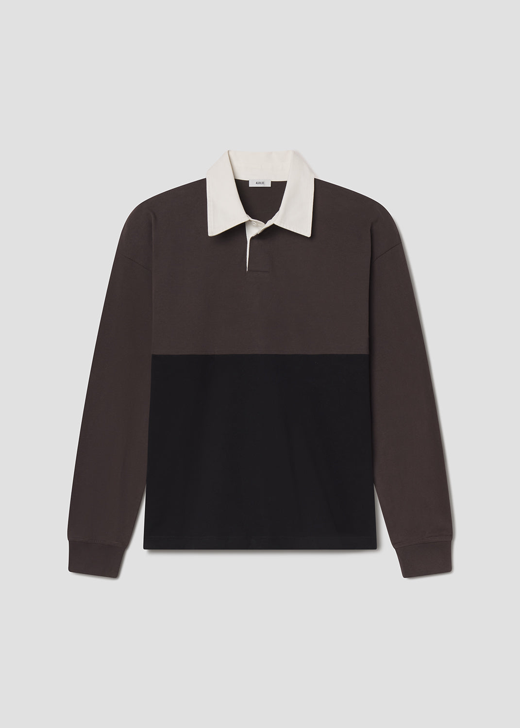 Men Blocked Rugby in Forge Black - Agolde