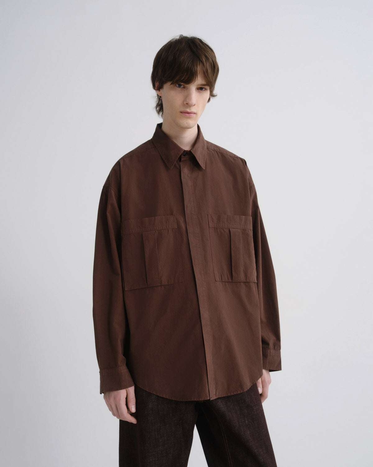 Men Clark Shirt in Bitter - Agolde