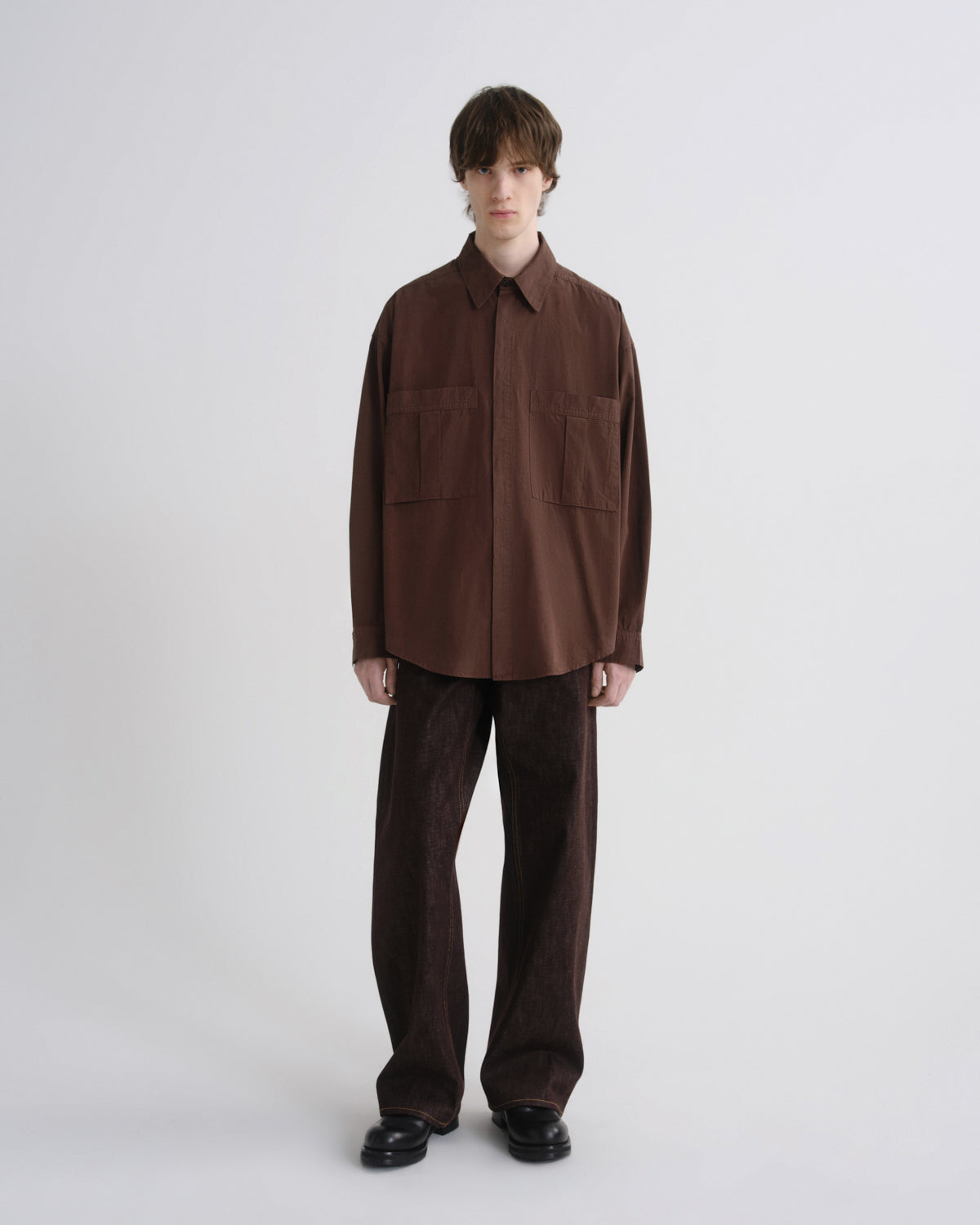 Men Clark Shirt in Bitter - Agolde