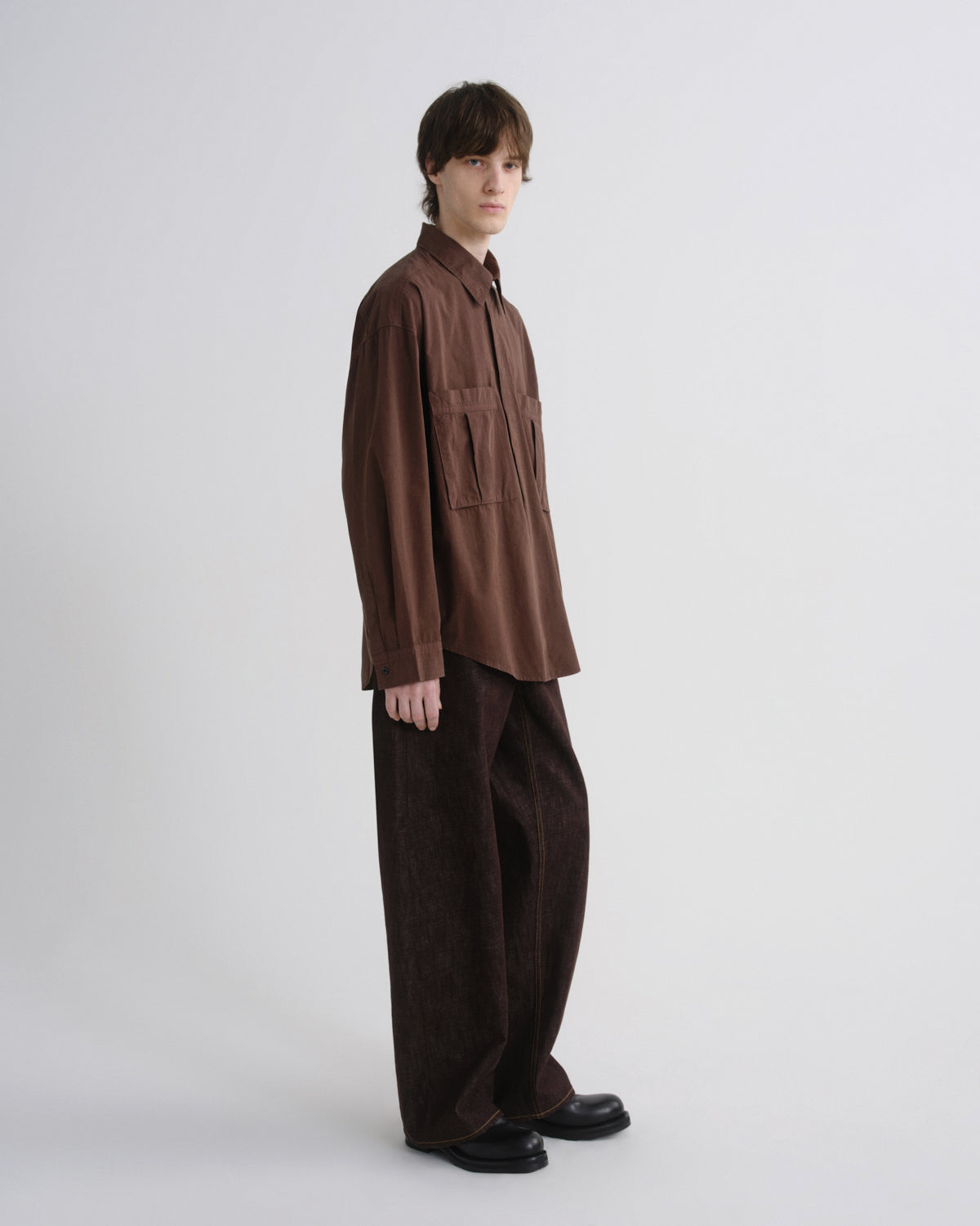 Men Clark Shirt in Bitter - Agolde