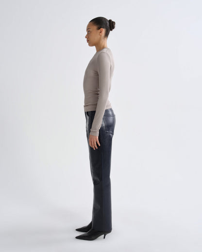 Women delphi slim tee taupe - Agolde