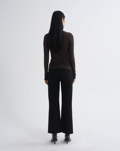 Women delphi slim tee ganache - Agolde