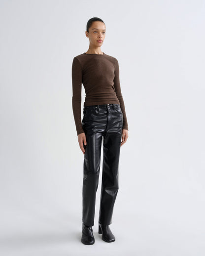 Women Delphi Slim Tee in Lizard - Agolde