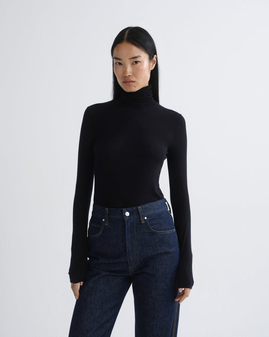 Women pascale turtleneck obscura - Agolde