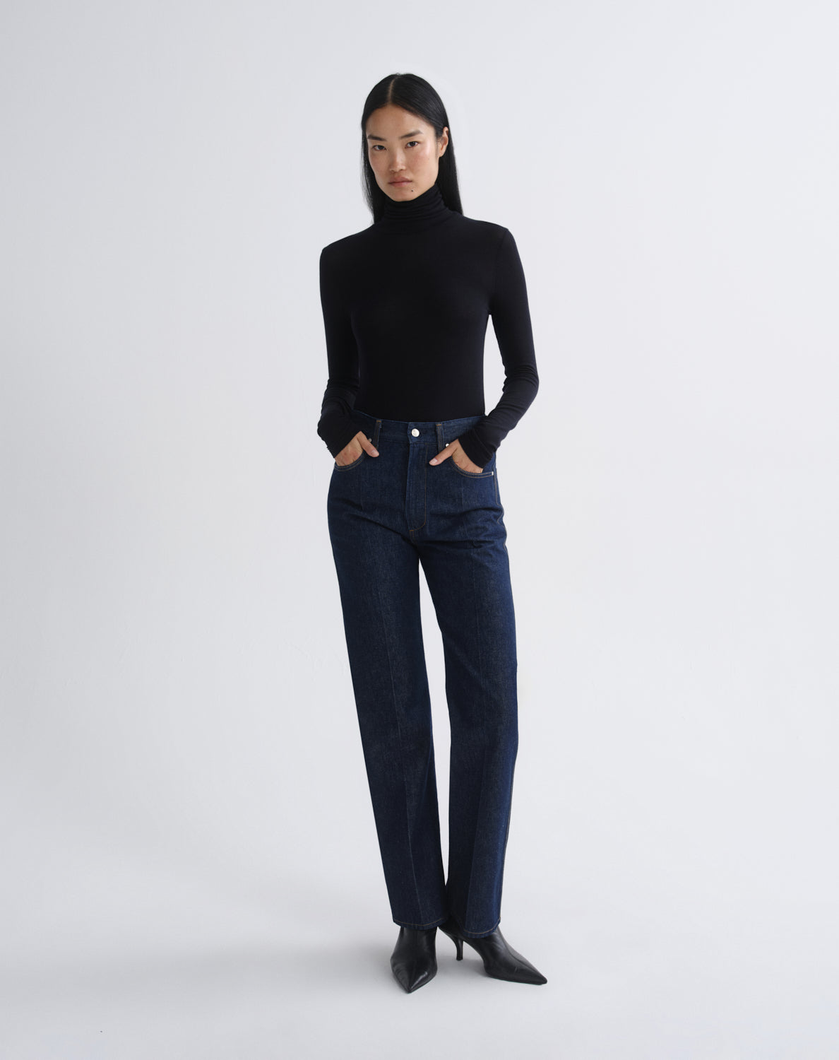 Women pascale turtleneck obscura - Agolde