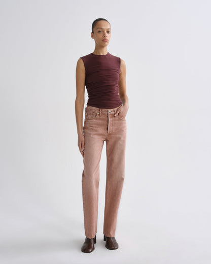 Women theodore tank currant - Agolde