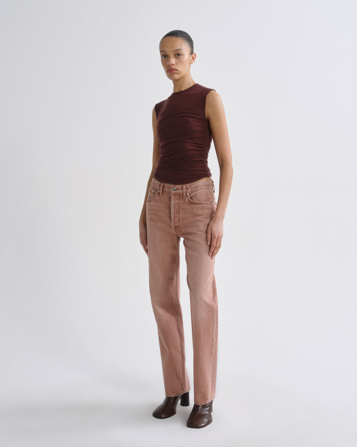Women theodore tank currant - Agolde