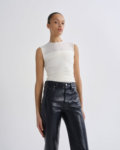Women theodore tank oat milk - Agolde