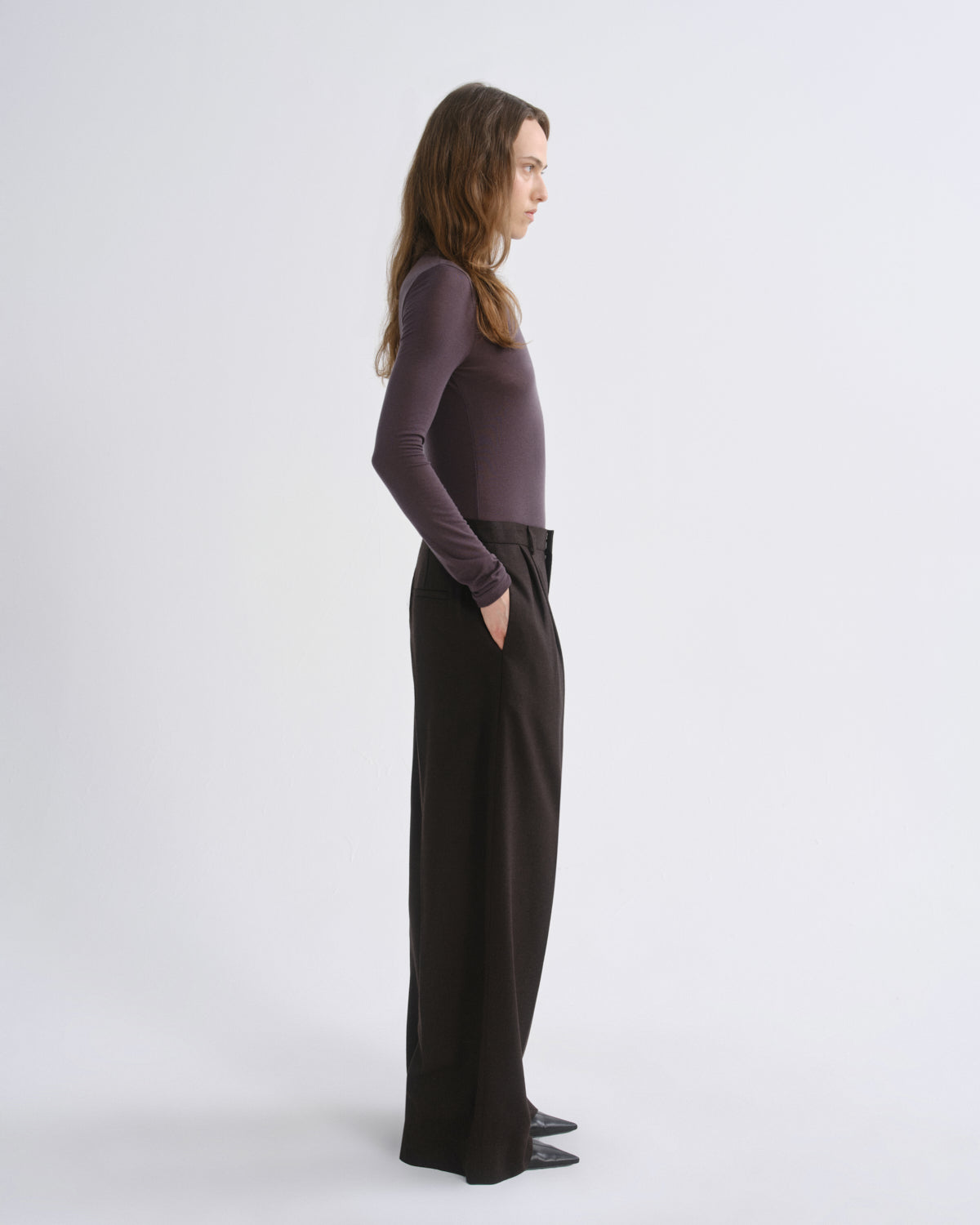 Women pascale turtleneck raisin - Agolde